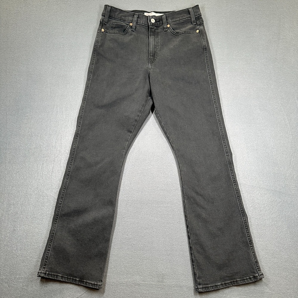 Levi's Strauss & Co Jeans Womens 27 Black Denim High Rise Kick Bootcut Heritage